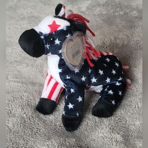TY BEANIE BABY 2000 Lefty Plush Donkey